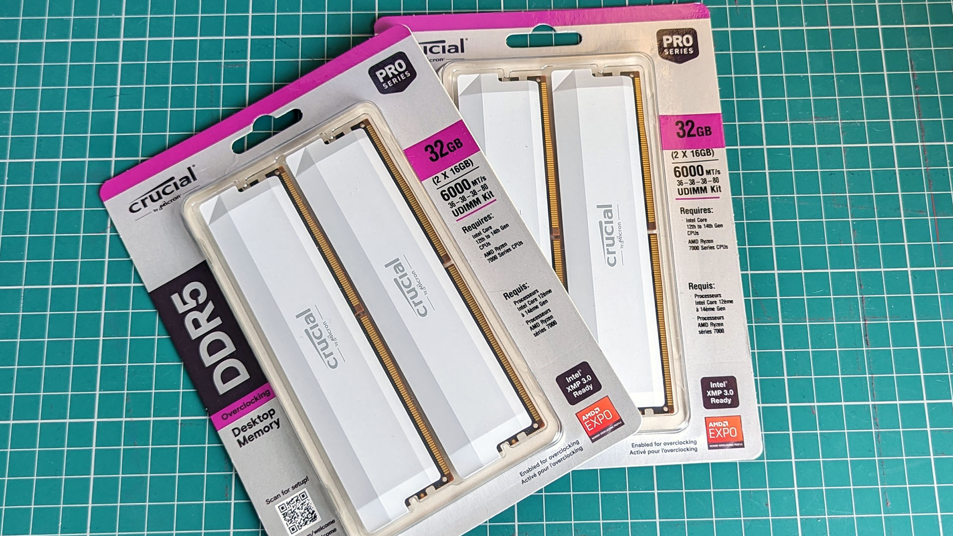 Crucial Pro Memory Overclocking Edition in white