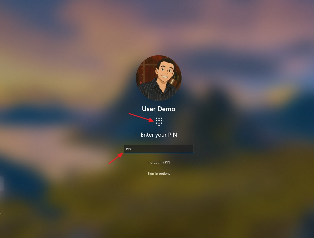 Lock Screen with new WIndows Hello UI