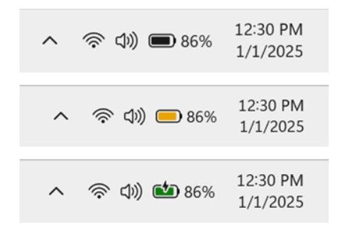 Battery icon with new colors