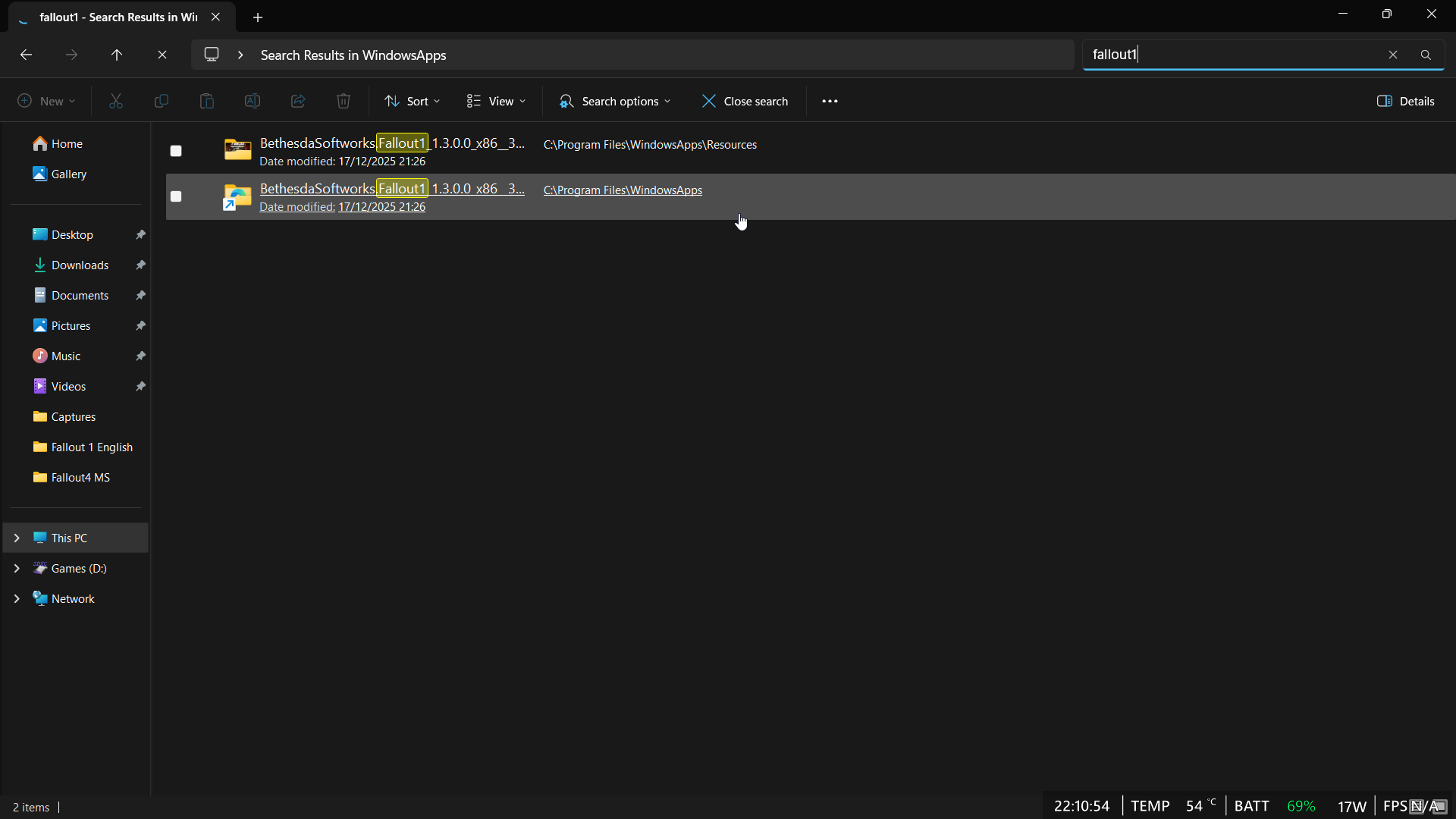 Руководство по WindowsApps для поиска Fallout 1 и Fallout 2