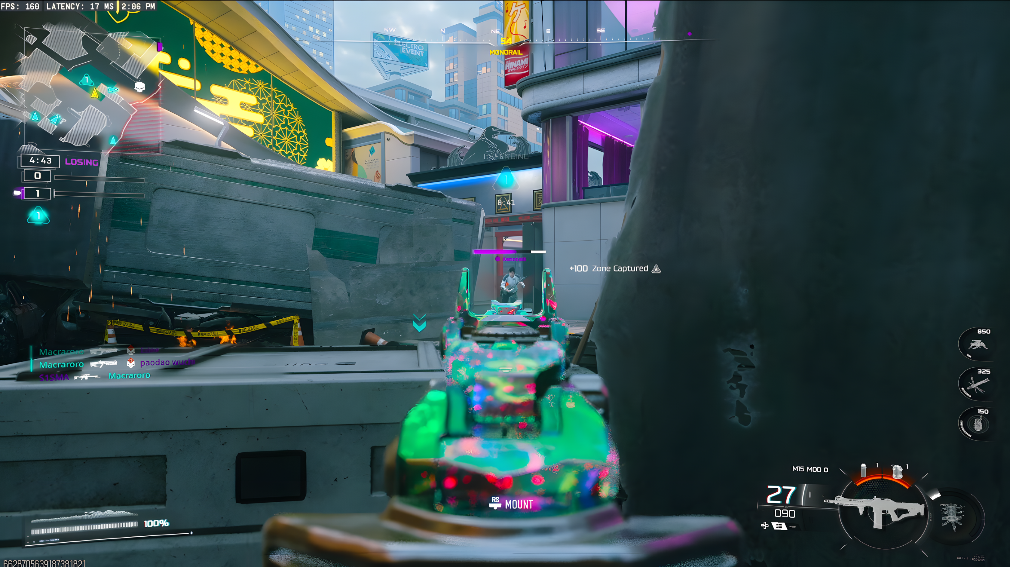 Hardpoint on Toshin in Call of Duty: Black Ops 7 using an M15 with Genesis Camo.