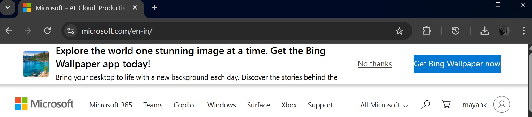 Microsoft опять взялась за своё: клик по рабочему столу теперь открывает Bing!