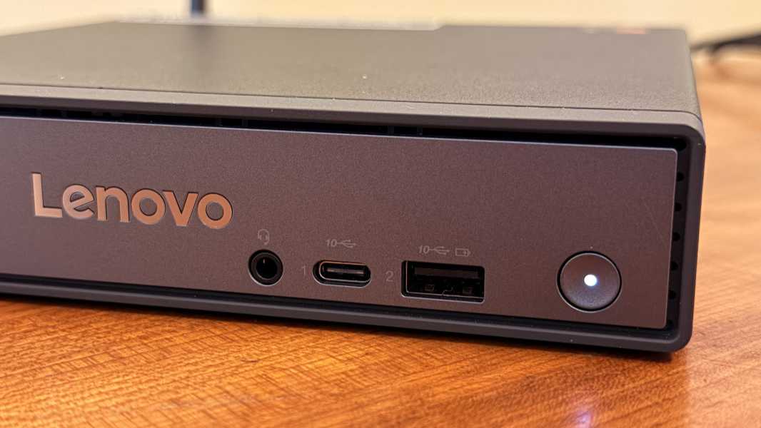 Lenovo ThinkCentre neo 50q порты спереди