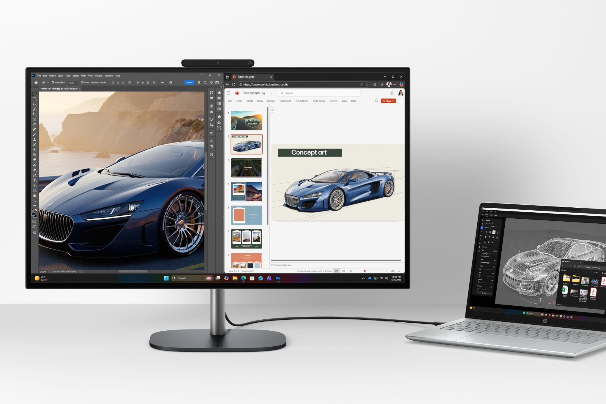 Изображение к статье: HP OmniStudio X: Моноблок, который умеет показывать стол и дружить с другими ПК - Desktops на MSReview.net