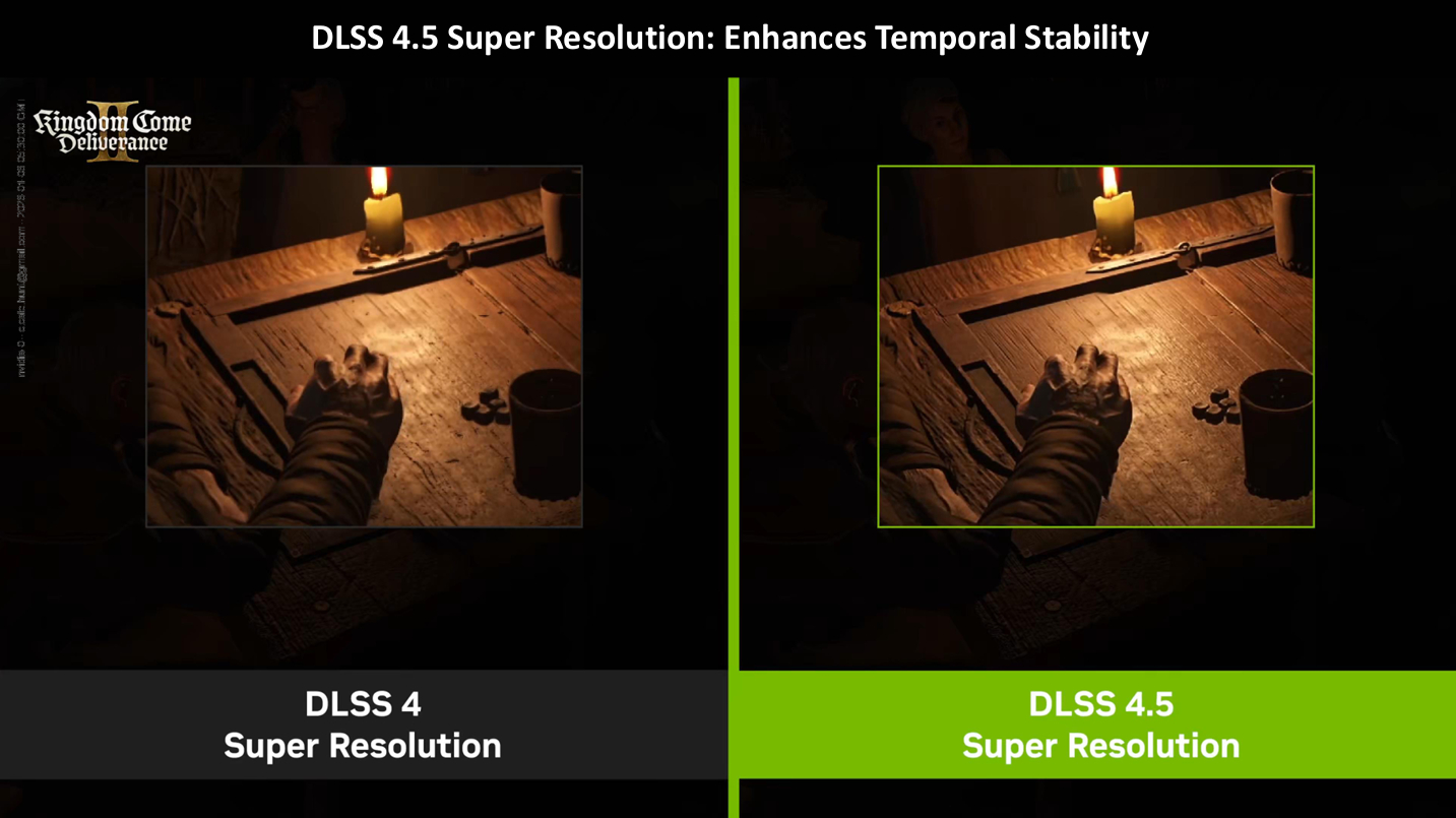 DLSS 4.5 temporal stability
