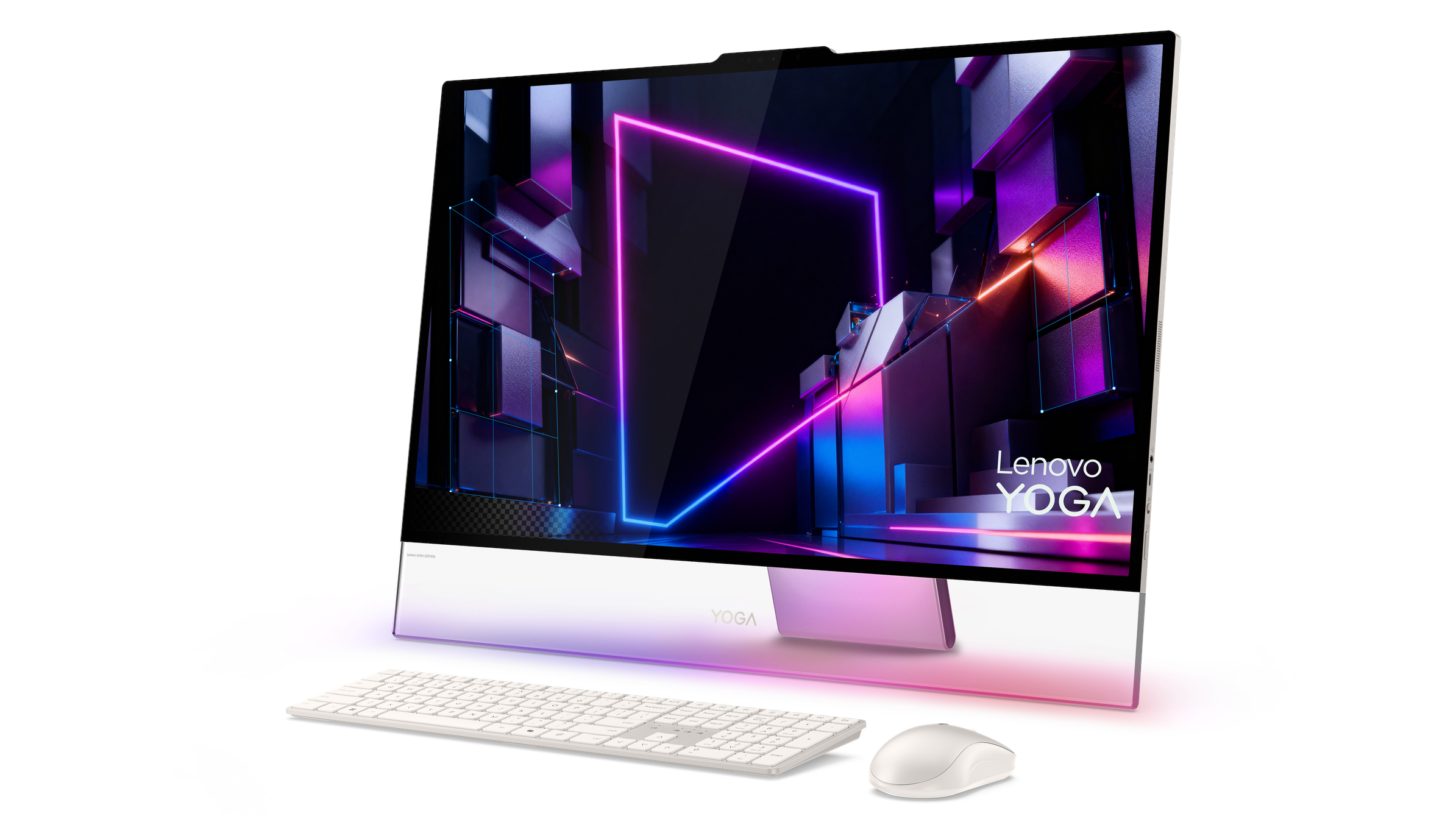 Lenovo Yoga AIO i Aura Edition вид сбоку