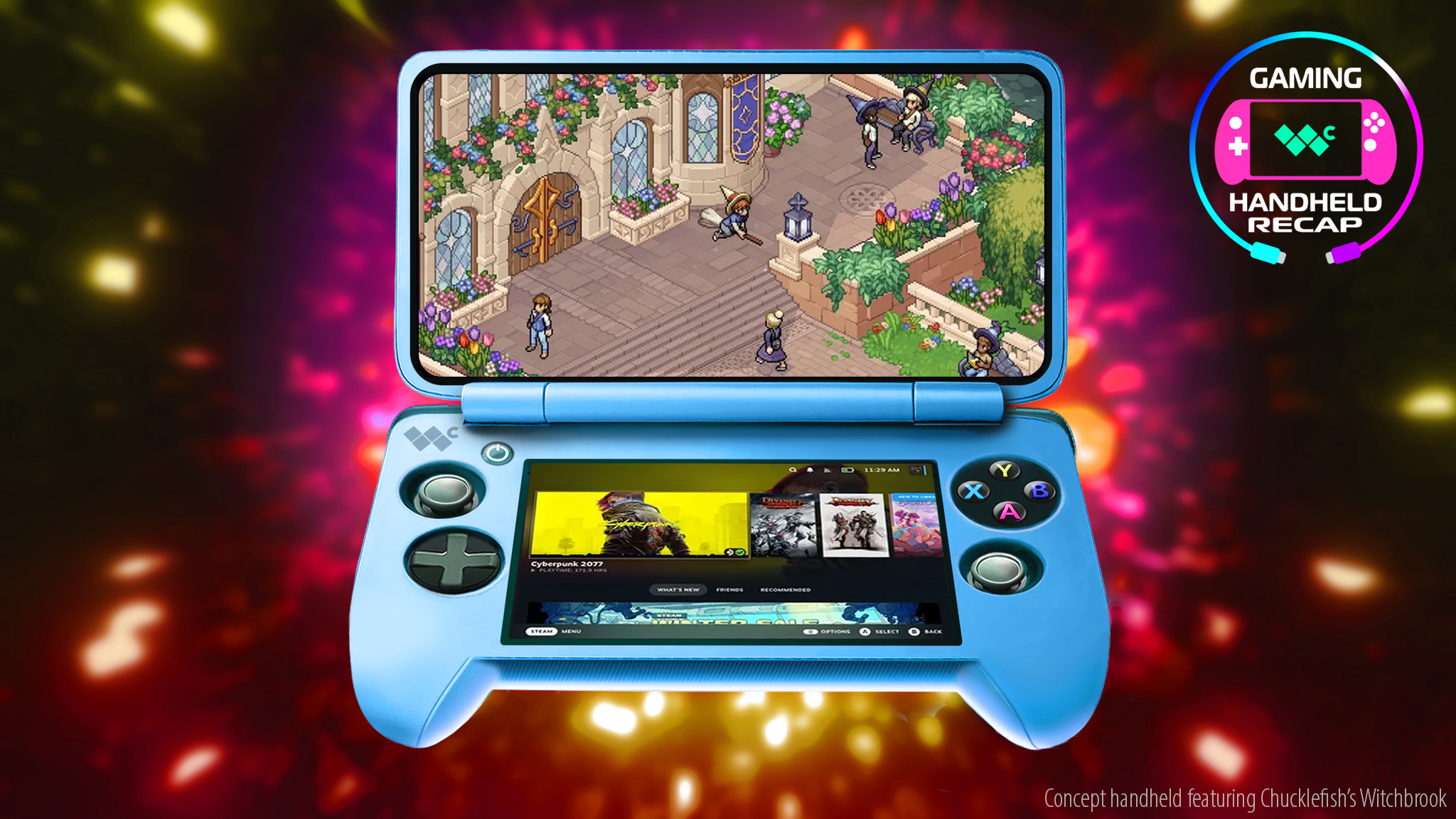 Концепт стильной "раскладушки" для SteamOS