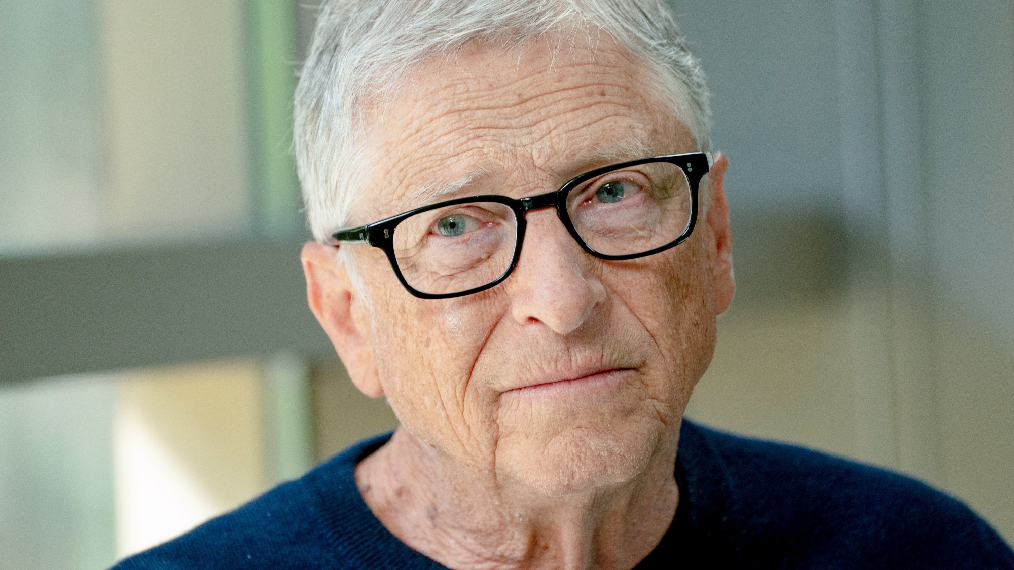 Билл Гейтс, соучредитель и бывший главный исполнительный директор Microsoft Corp., во время интервью.