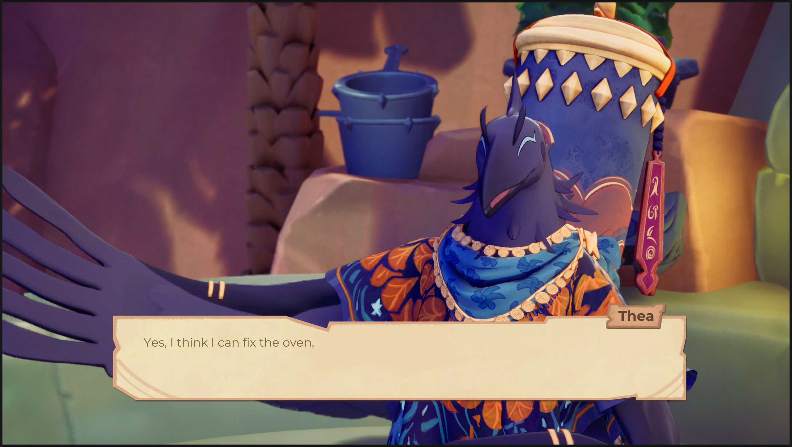 Screenshots from Beastro, a cozy farming and card-battling fantasy adventure, coming to Xbox Game Pass in 2026.