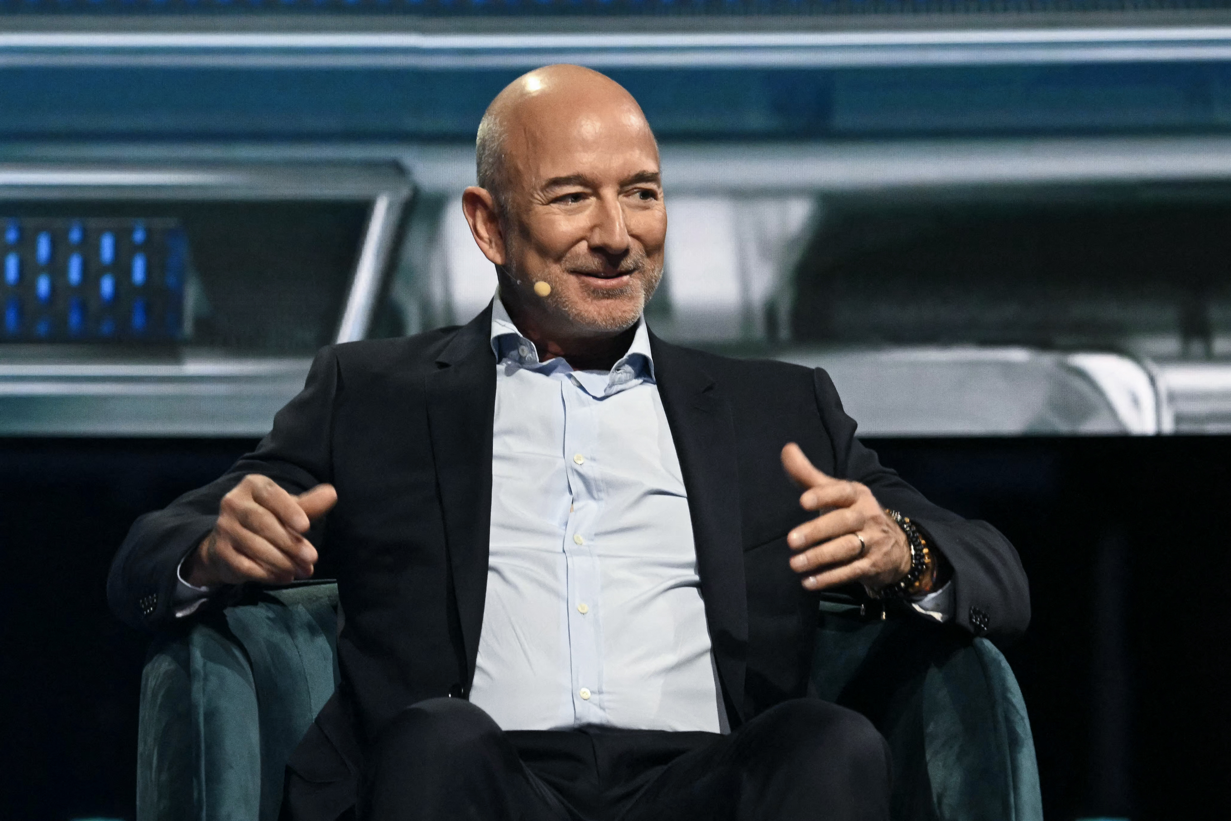 Amazon founder and current chairman, Jeff Bezos, at the American Business Forum, January 2026.