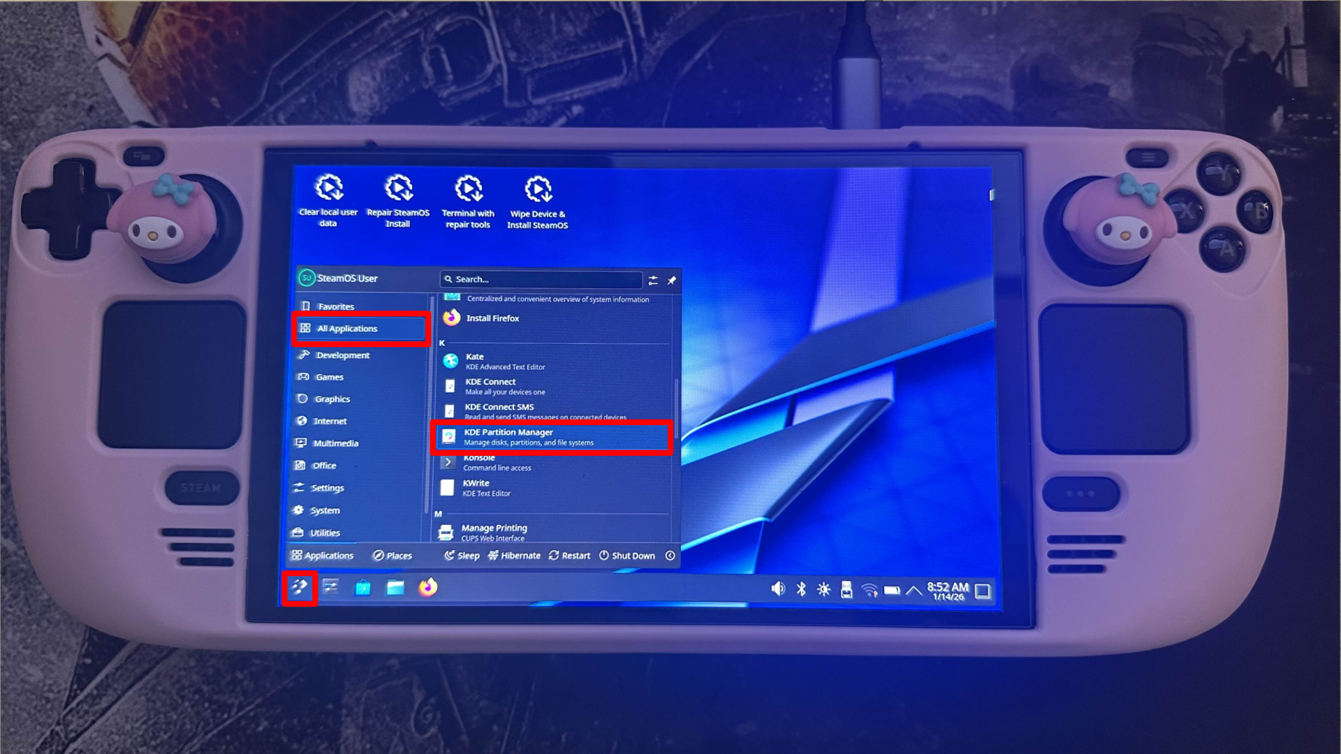 KDE Partition Manager