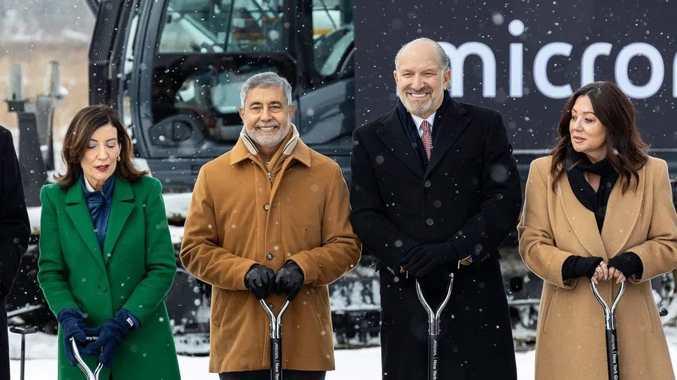 Micron groundbreaking ceremony