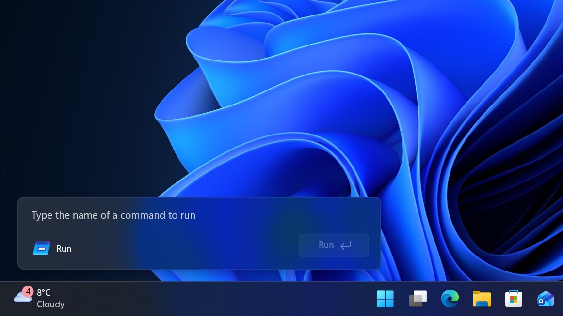 Новый диалог "Выполнить"