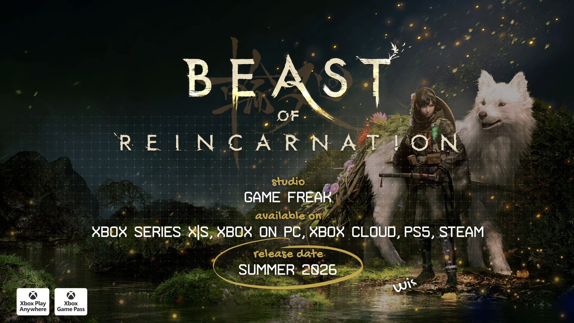 Скриншот с датой выхода Beast of Reincarnation.