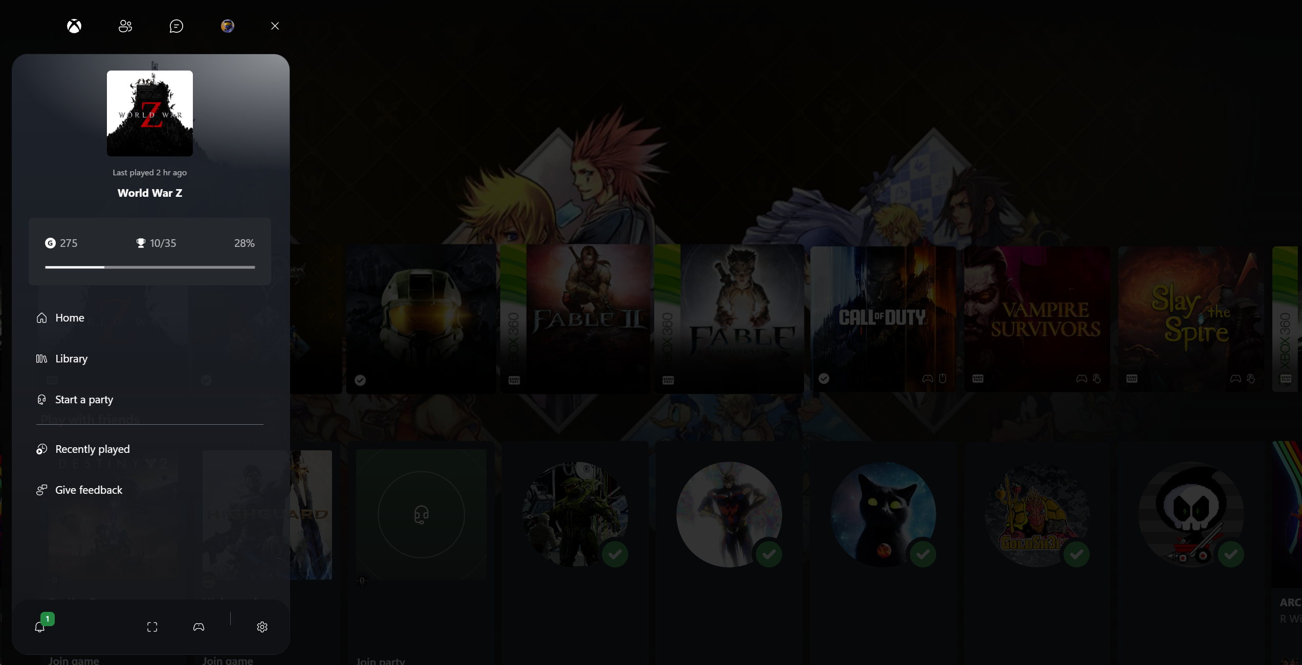 Скриншоты нового интерфейса Xbox Cloud Gaming