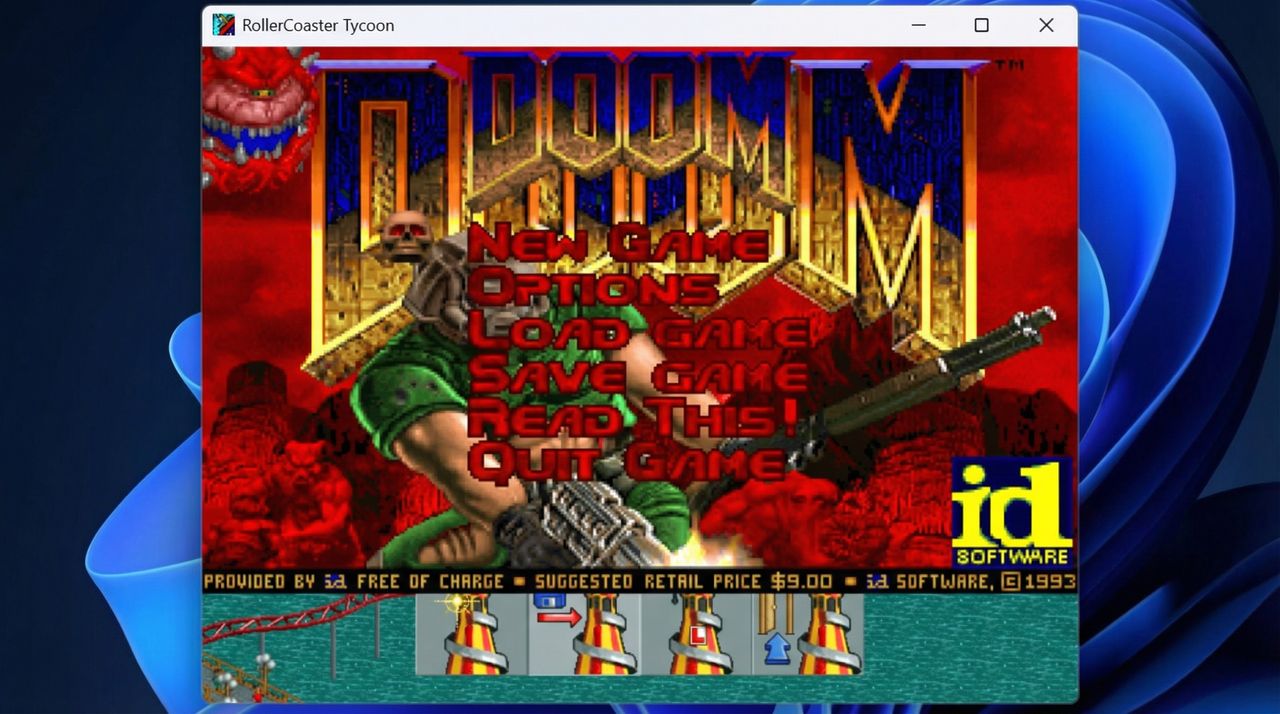 Изображение к статье: Doom, версия 1993 года, теперь работает в RollerCoaster Tycoon! - Игры на MSReview.net