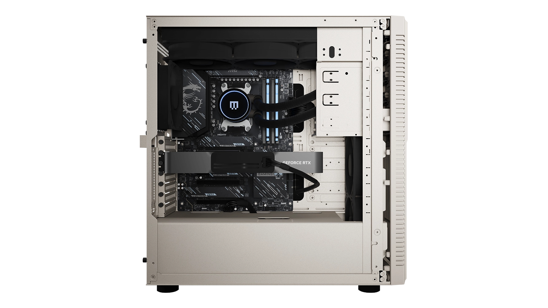 Maingear Retro98, вид изнутри