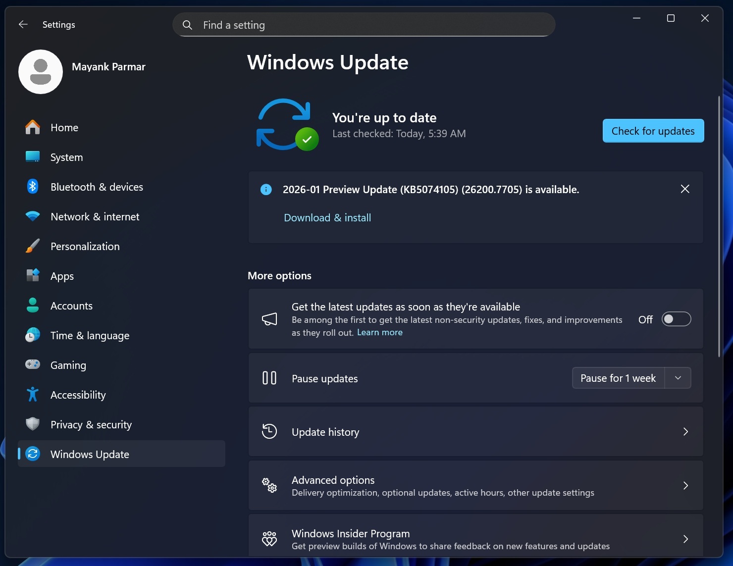 Изображение к статье: Windows 11: обновление KB5074105 добавляет %22Продолжить на другом устройстве%22 и упрощает Smart App Control - Windows 11 на MSReview.net