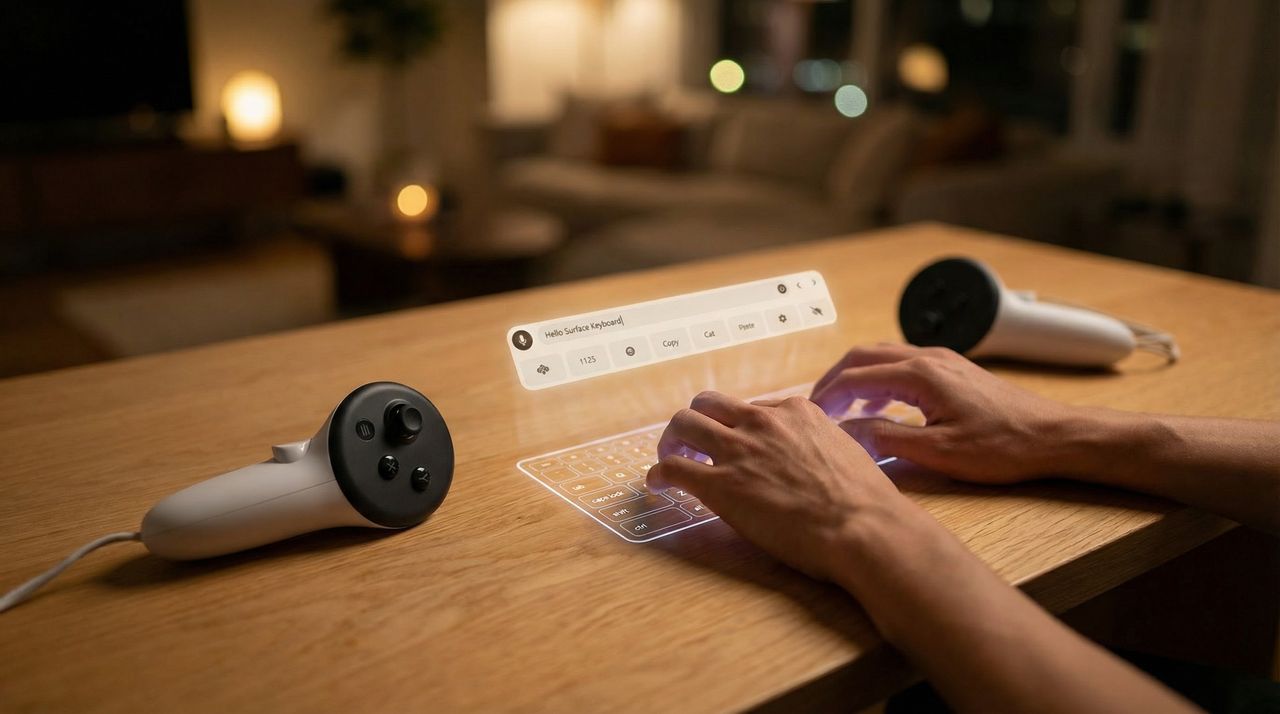 Meta Quest 3 получил виртуальную клавиатуру и тачпад поверх стола