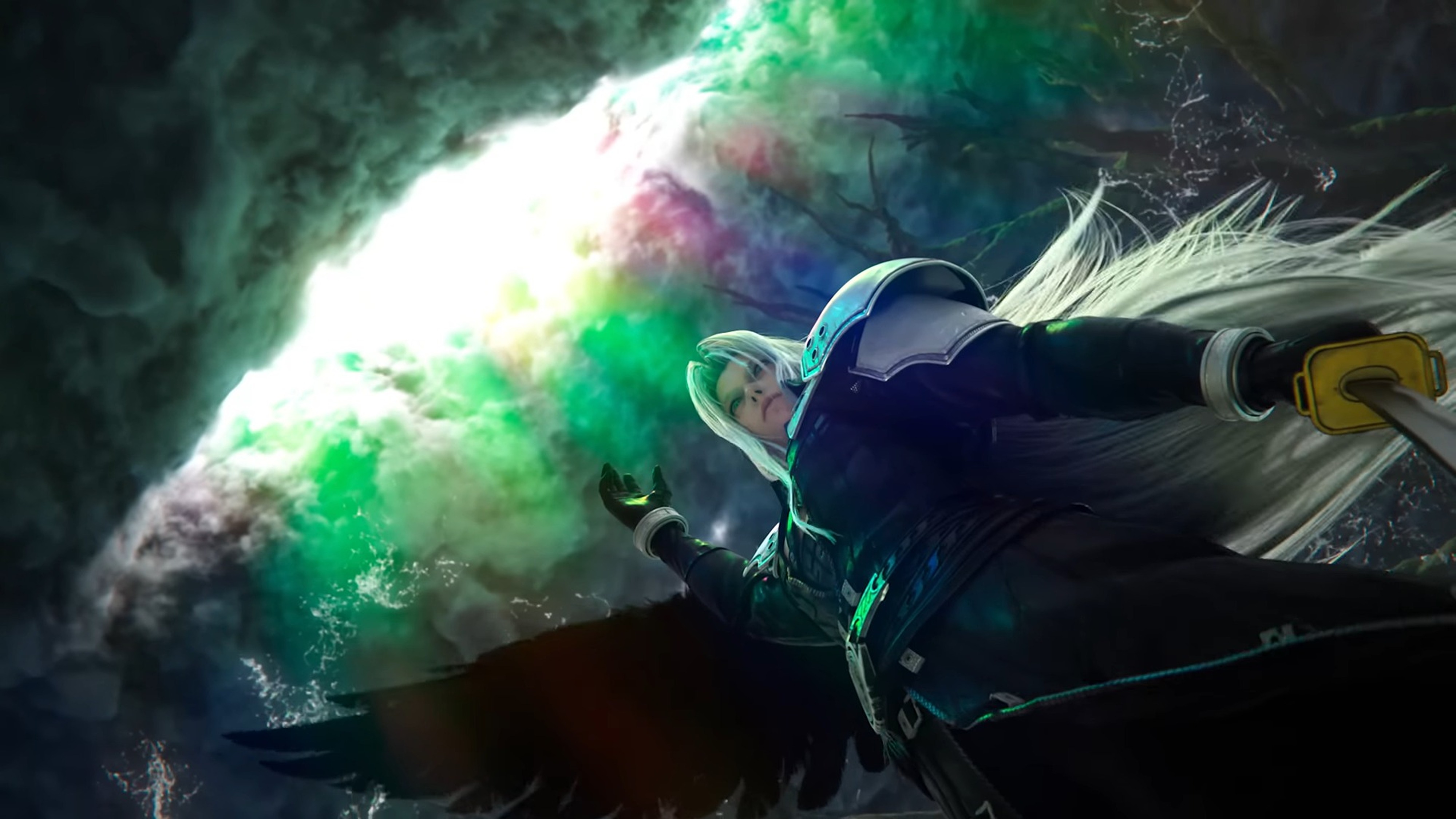 Trailer screenshot of Sephiroth in Final Fantasy VII Rebirth