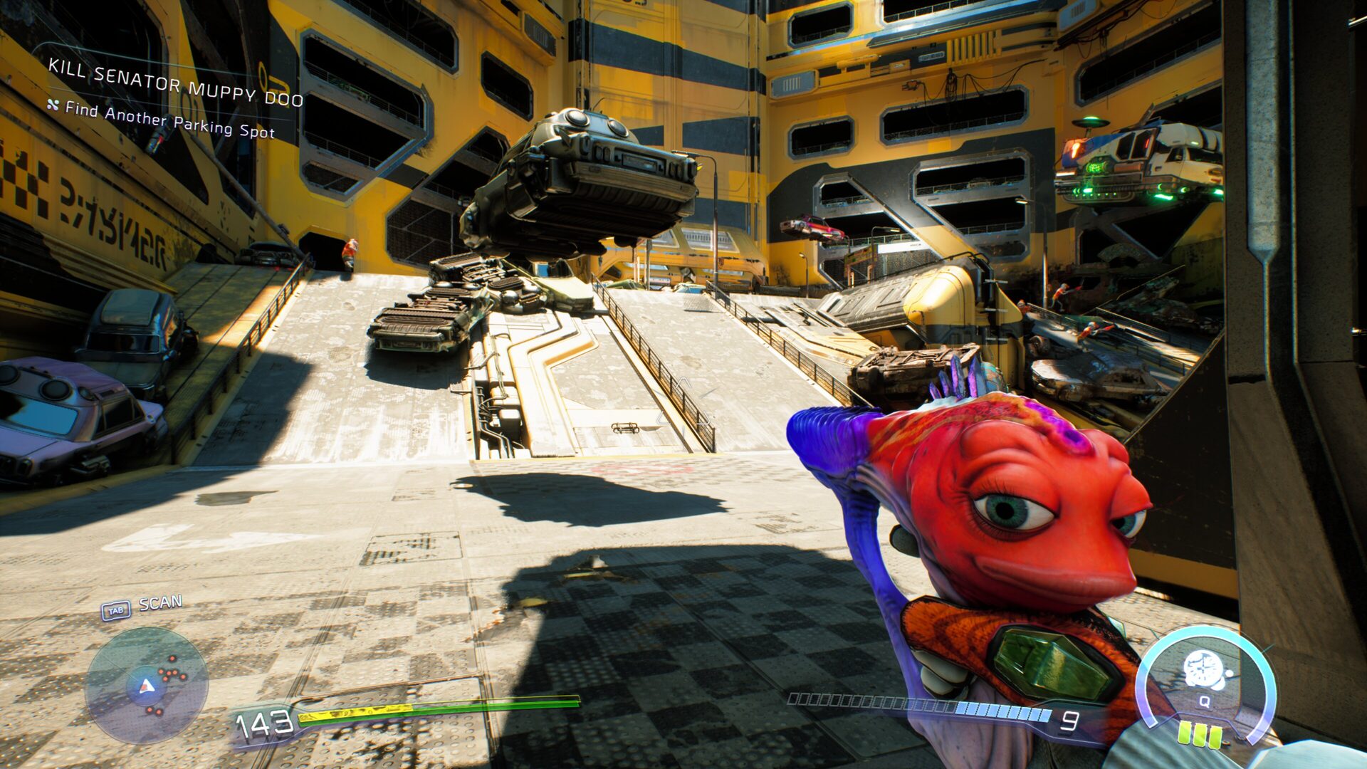 High on Life 2 screenshot of gameplay showcasing performance settings.