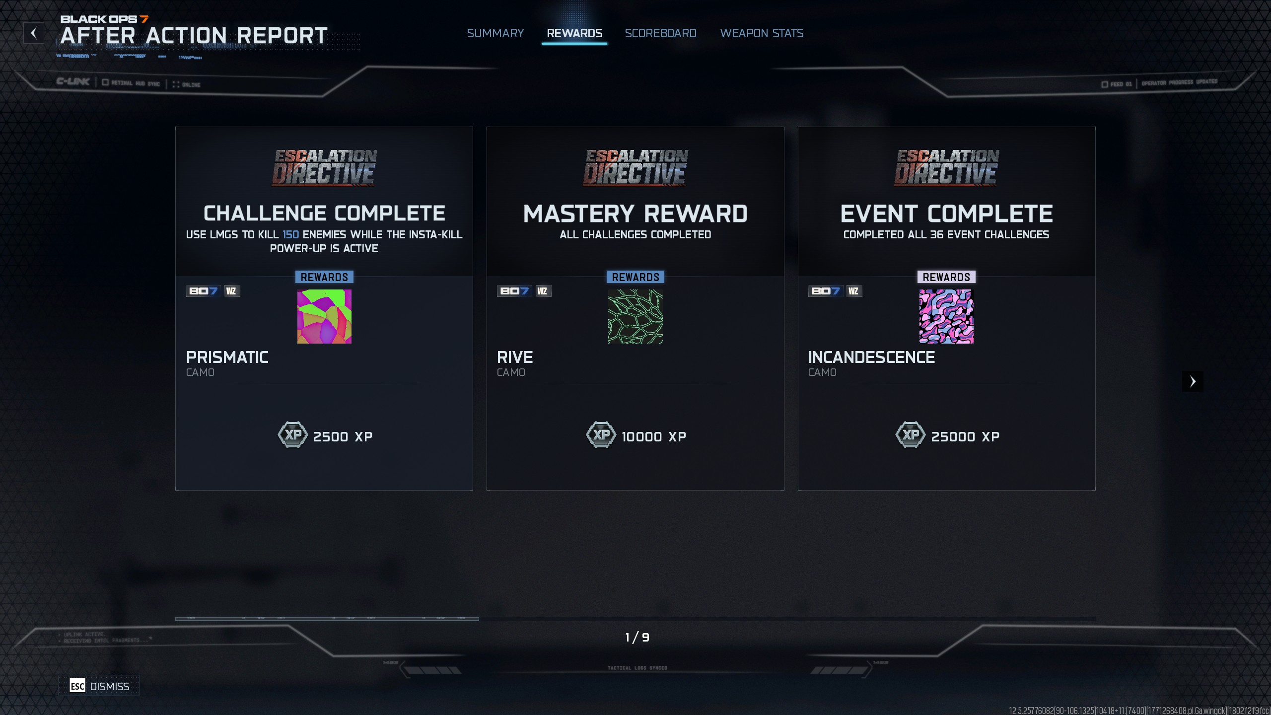 Награды в ивенте Black Ops 7 Escalation Directive.