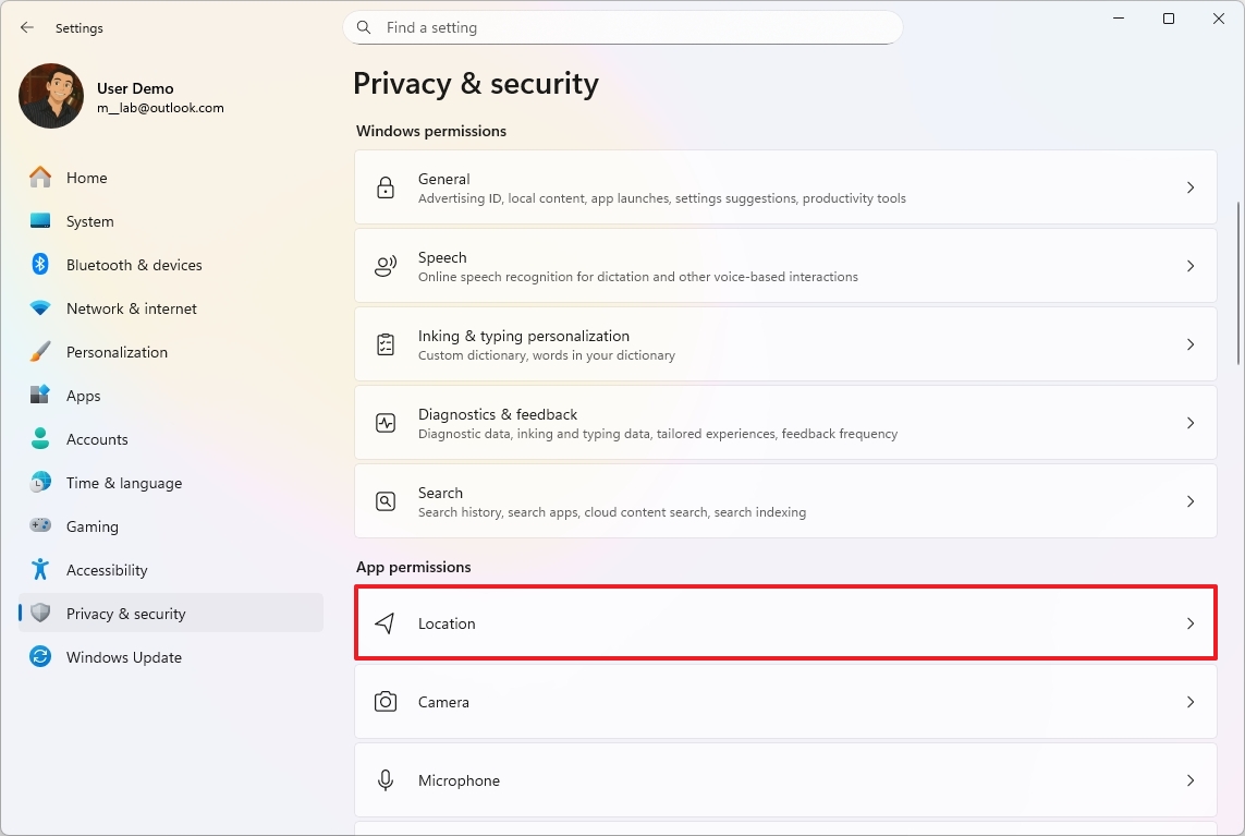 Местоположение