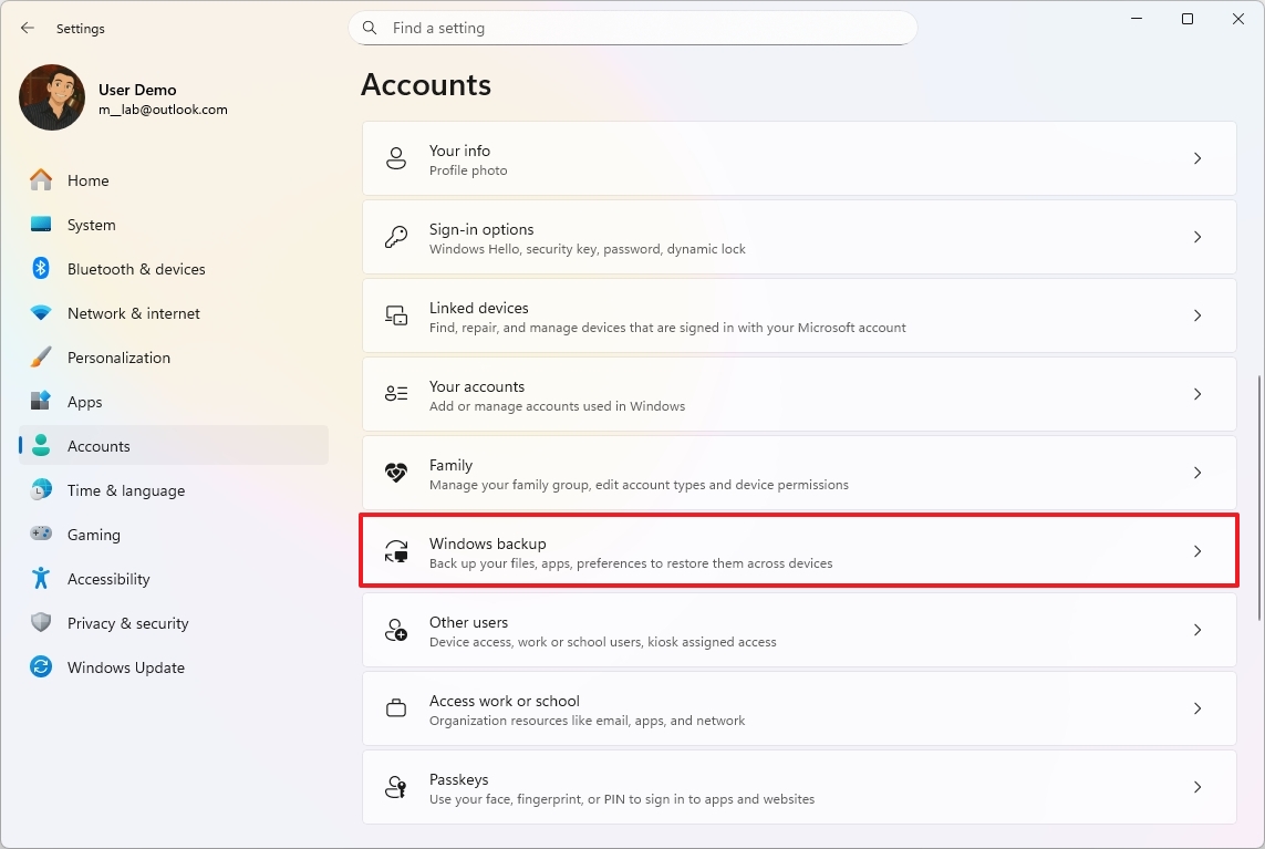 Резервное копирование Windows