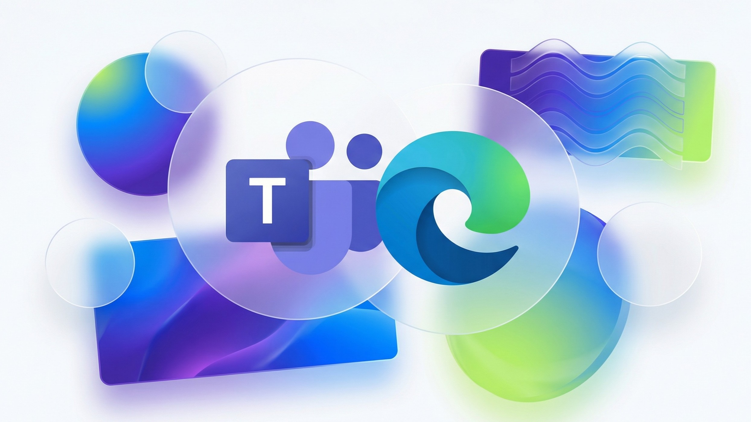 Microsoft Teams and Microsoft Edge logos