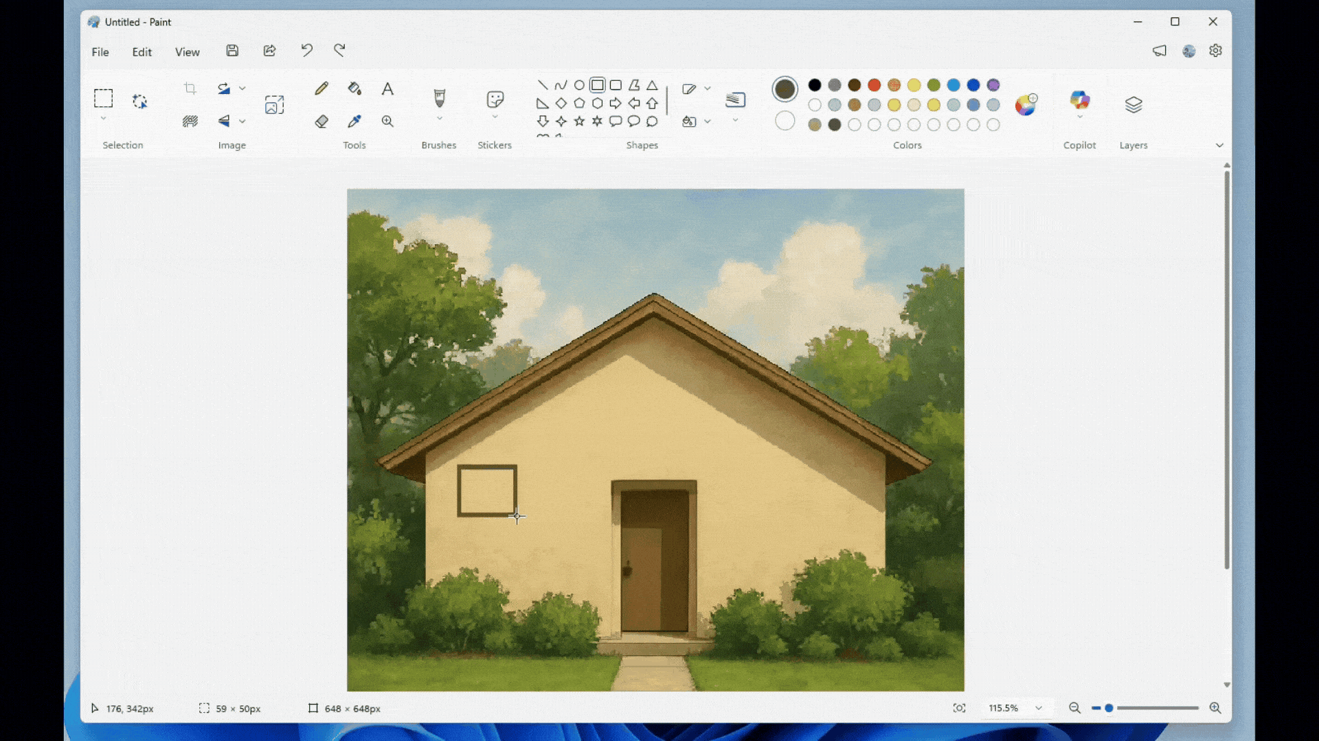 Paint freeform rotate in action
