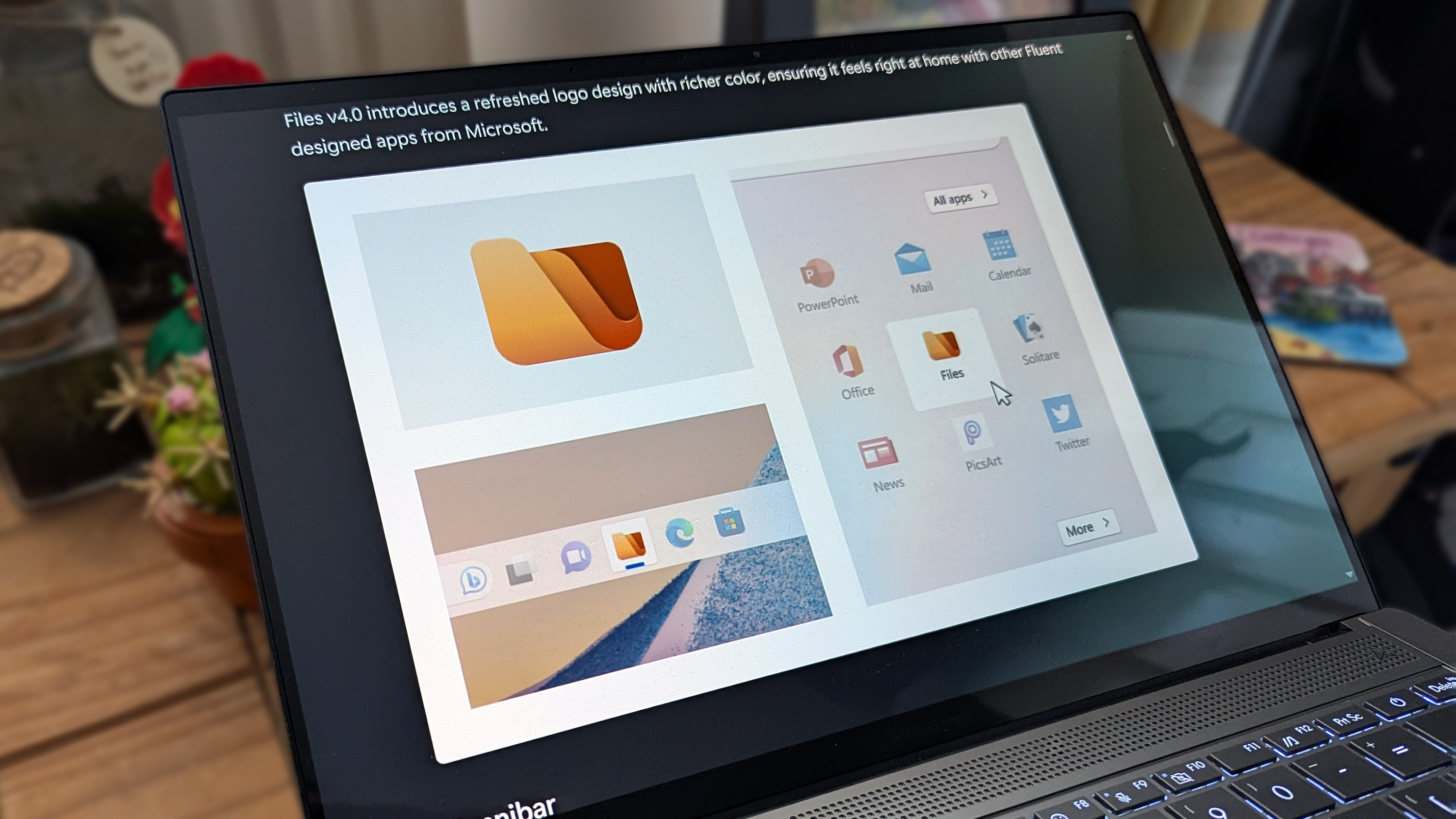 Files app update with improved context menus