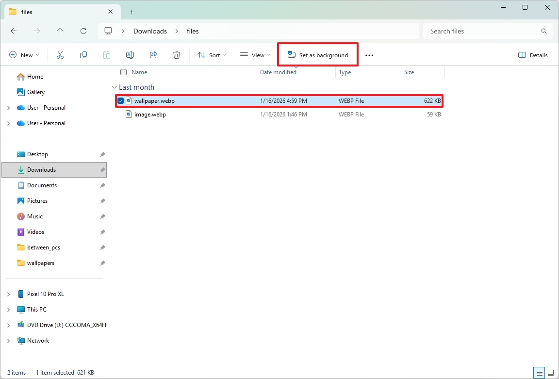 WebP как фон рабочего стола