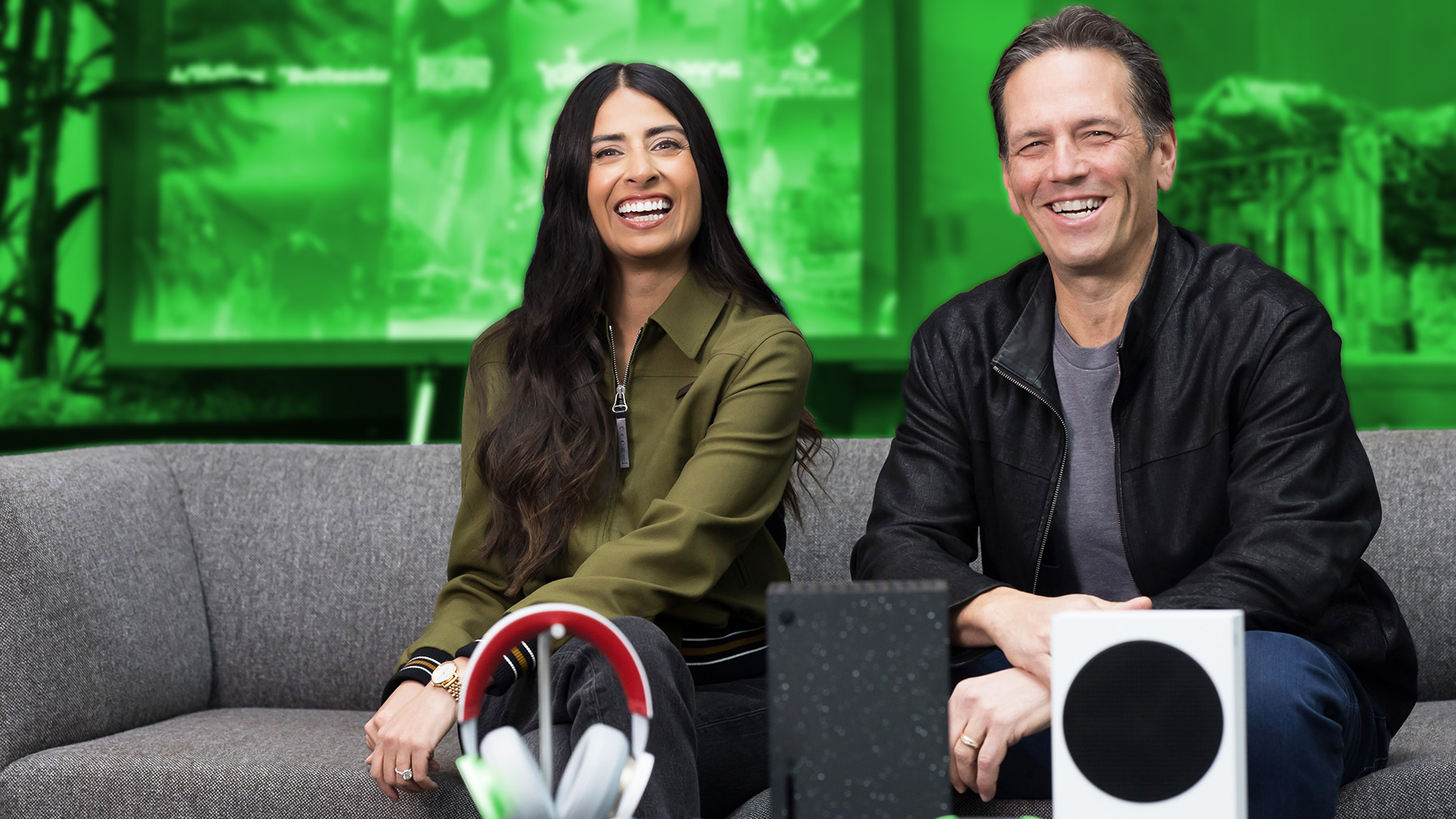 Phil Spencer and Asha Sharma, leading Xbox