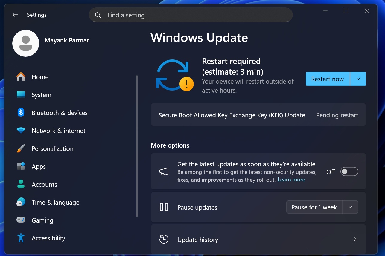 Изображение к статье: Windows 11 получает важное обновление безопасности: Secure Boot KEK Update - Windows 11 на MSReview.net