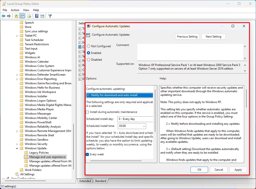 Group Policy on Windows 11