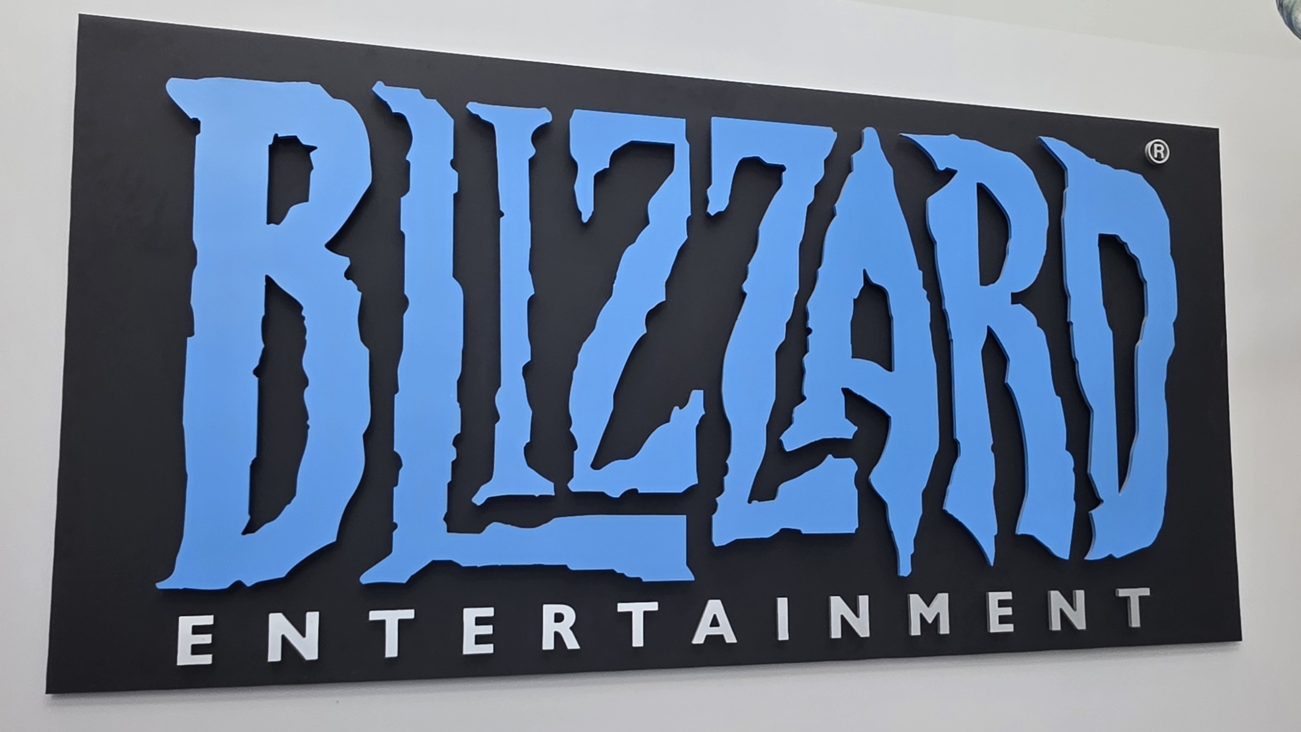 Pictures taken around Blizzard campus of logo and artwork