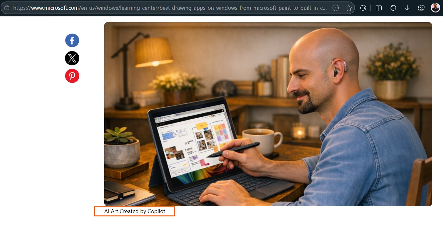 Изображение к статье: Microsoft использует ИИ-картинки от Copilot для продвижения Windows 11, вызывая новую волну критики - Windows 11 на MSReview.net