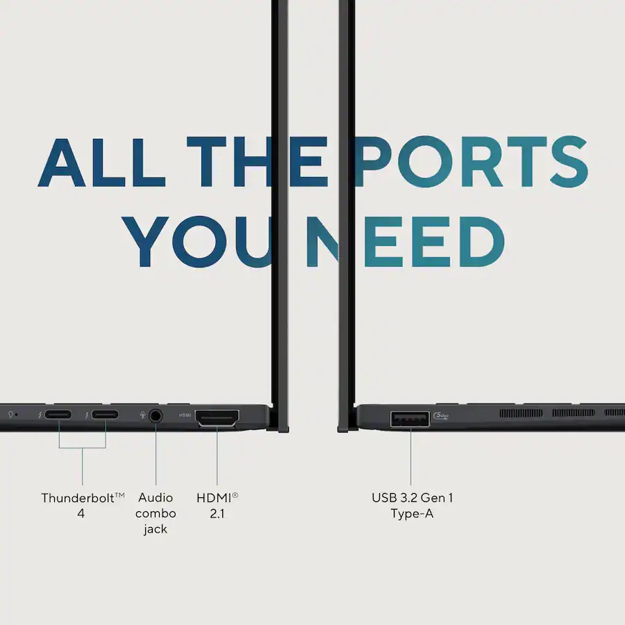 ASUS Zenbook 14 port diagram