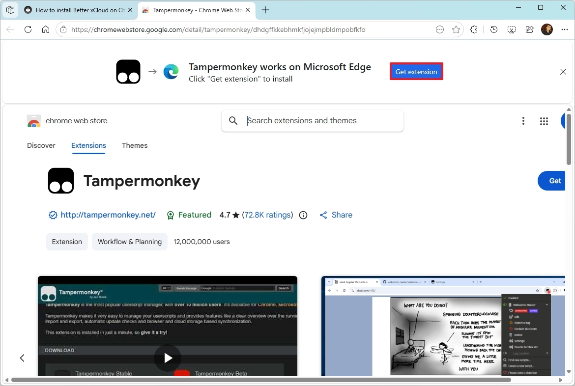 Установка Tampermonkey
