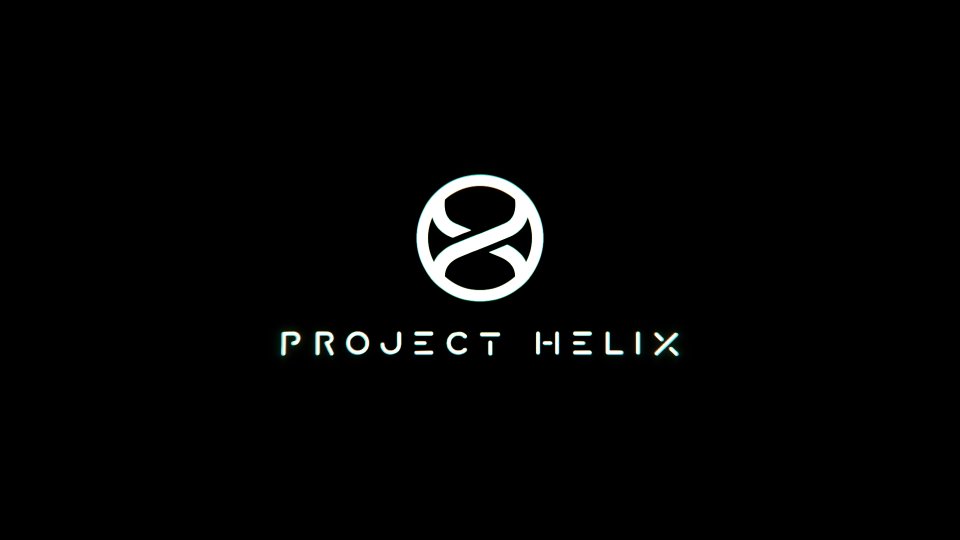 Project Helix logo displayed on a black background with glowing white futuristic text and a subtle cyan lighting effect.