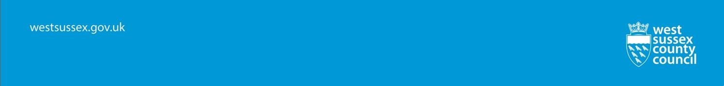 West Sussex County Council logo.  Website is westsussex.gov.uk