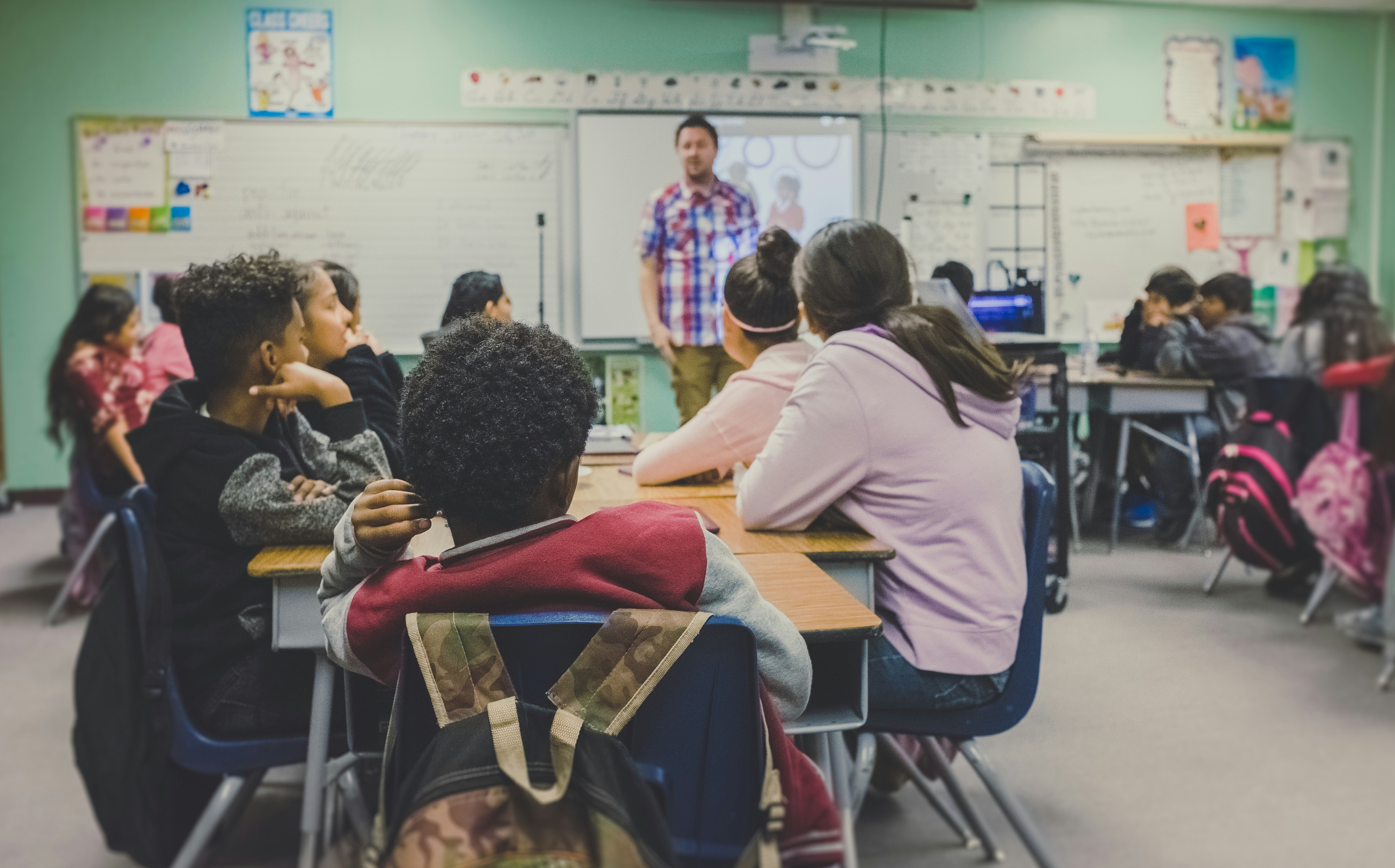 Pupils in a classroom