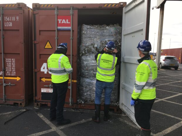 Environment Agency staff carrying out site assessments