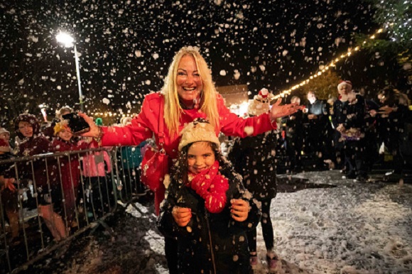 Mayor Howard at Light Switching Event 2024