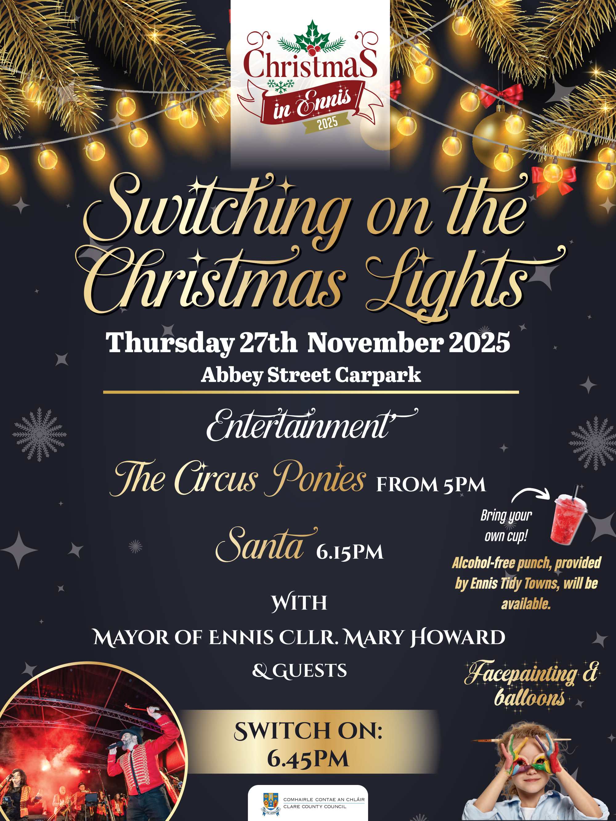 Christmas Lights event poster