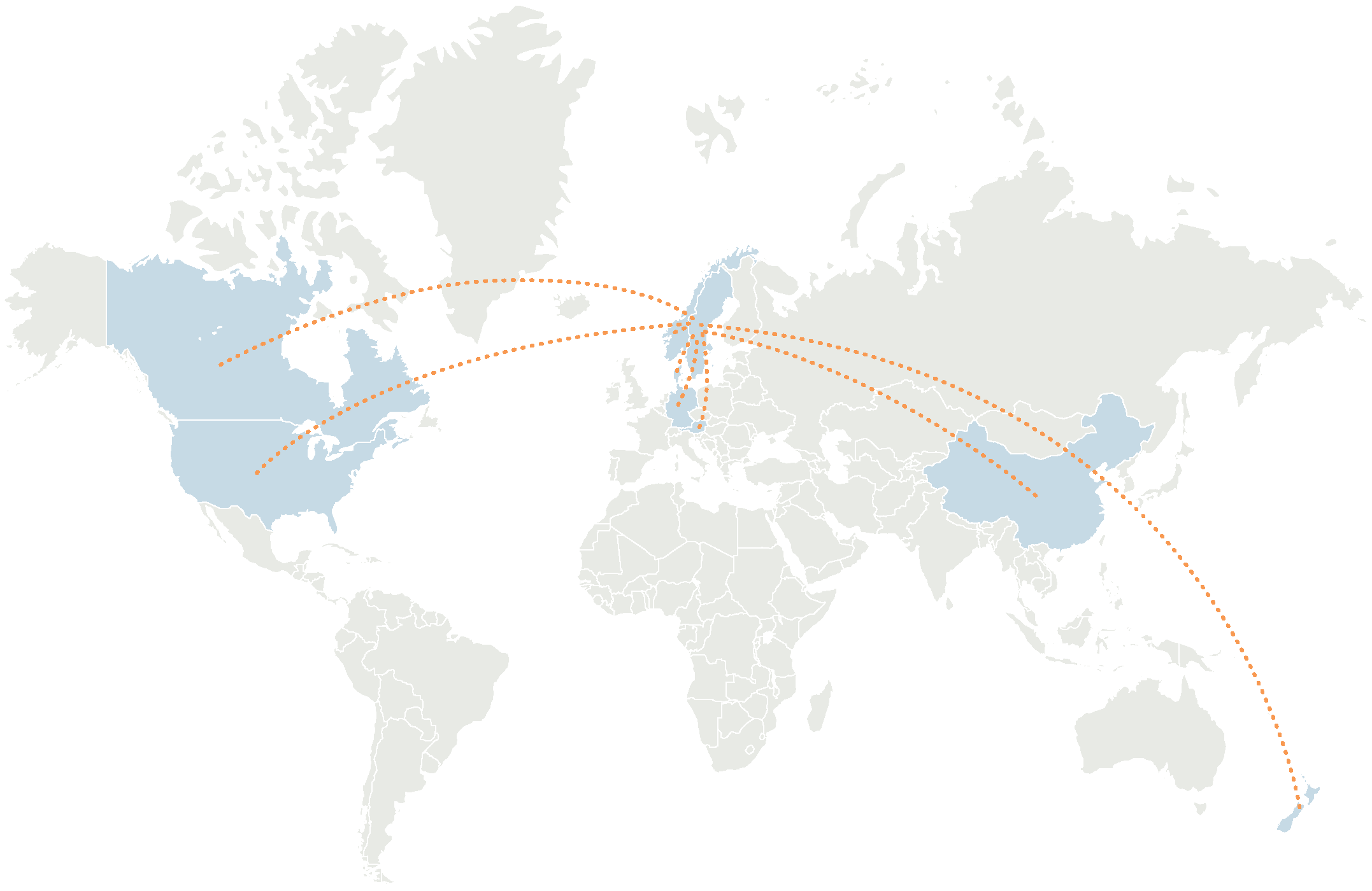 Success client map without UK