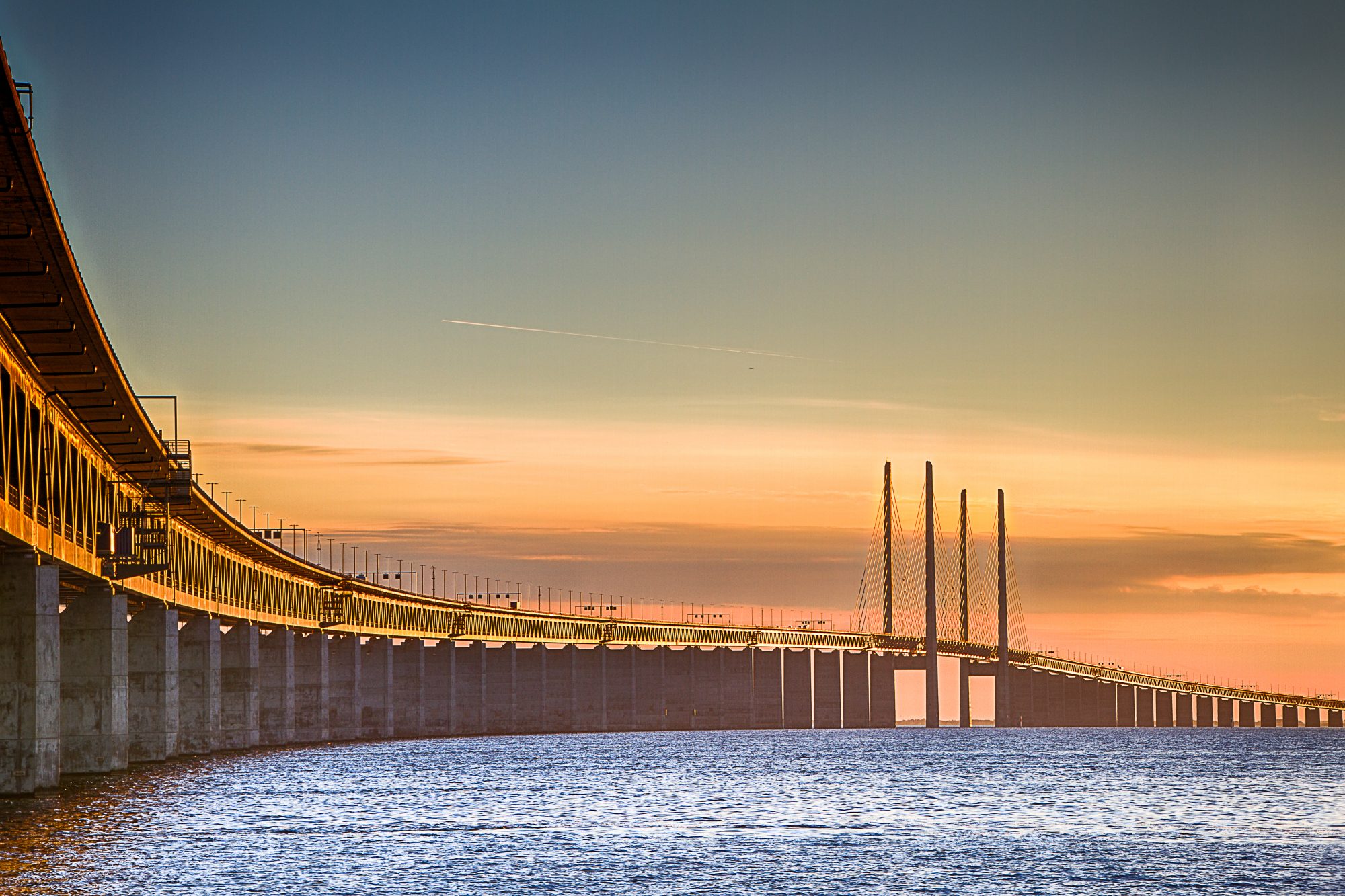 Bridge over water landscape banner image