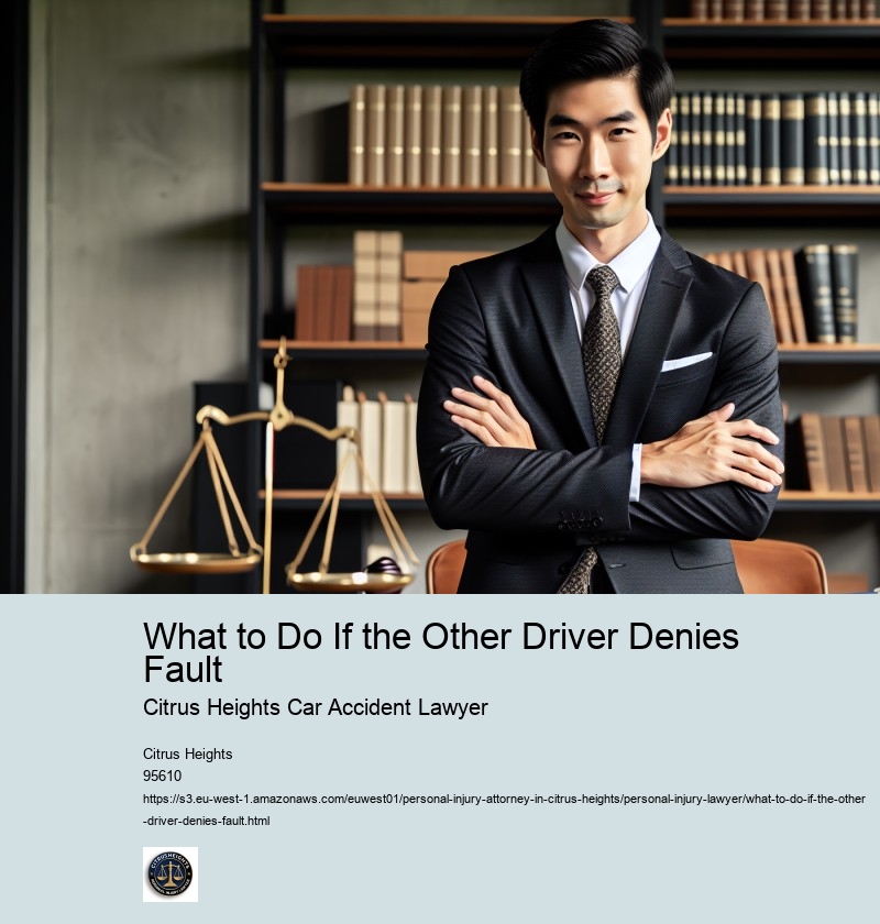 What to Do If the Other Driver Denies Fault
