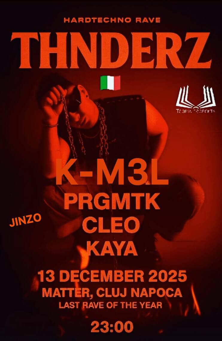 TEORÍA PERFEKTA LAST RAVE OF THE YEAR W/ THNDERZ (IT) @ MATTER CLUJ-NAPOCA