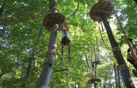 Adventure on high and zip lines in Cluj